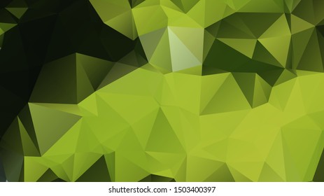 Light Green vector abstract mosaic background. Colorful illustration in Origami style with gradient. Template for a cell phone background