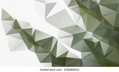 Light Green vector abstract mosaic background. Colorful illustration in Origami style with gradient. Template for a cell phone background