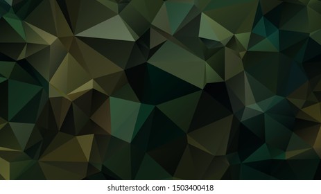 Light Green vector abstract mosaic background. Colorful illustration in Origami style with gradient. Template for a cell phone background