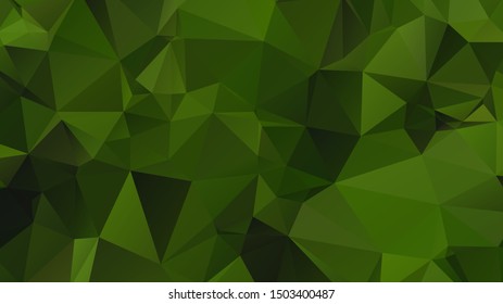 Light Green vector abstract mosaic background. Colorful illustration in Origami style with gradient. Template for a cell phone background