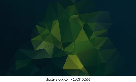 Light Green vector abstract mosaic background. Colorful illustration in Origami style with gradient. Template for a cell phone background