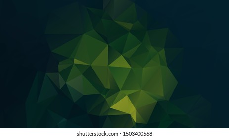 Light Green vector abstract mosaic background. Colorful illustration in Origami style with gradient. Template for a cell phone background