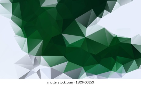 Light Green vector abstract mosaic background. Colorful illustration in Origami style with gradient. Template for a cell phone background