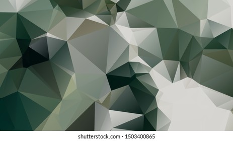 Light Green vector abstract mosaic background. Colorful illustration in Origami style with gradient. Template for a cell phone background