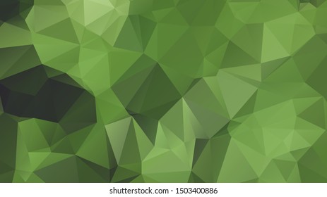 Light Green vector abstract mosaic background. Colorful illustration in Origami style with gradient. Template for a cell phone background