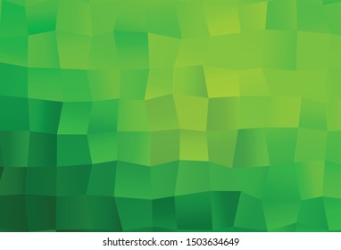 Light Green vector abstract mosaic pattern. Colorful abstract illustration with gradient. Completely new design for your business.