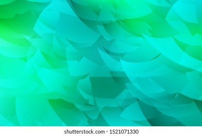 Light Green vector abstract mosaic pattern. A sample with polygonal shapes. Polygonal design for your web site.