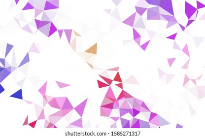 Light Green vector abstract mosaic pattern. Geometric illustration in Origami style with gradient.  A new texture for your web site.