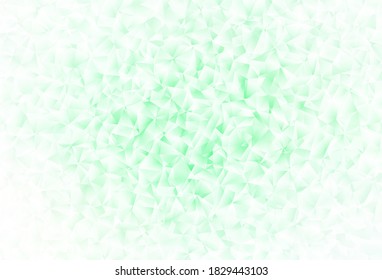 Light Green vector abstract mosaic backdrop. Polygonal abstract illustration with gradient. Polygonal design for your web site.