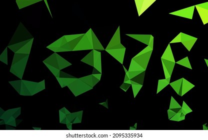 Light Green vector abstract mosaic background. Brand new colorful illustration in with gradient. Template for your brand book.