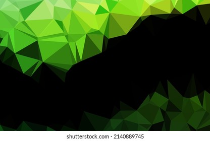 Patrón de mosaico abstracto del vector verde claro. Ilustración abstracta geométrica moderna con gradiente. Nuevo diseño para su negocio.