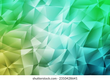 Light Green vector abstract mosaic pattern. A sample with polygonal shapes. A new texture for your web site.