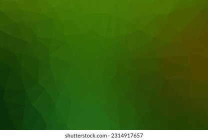 Light Green vector abstract mosaic backdrop. An elegant bright illustration with gradient. The best triangular design for your business.