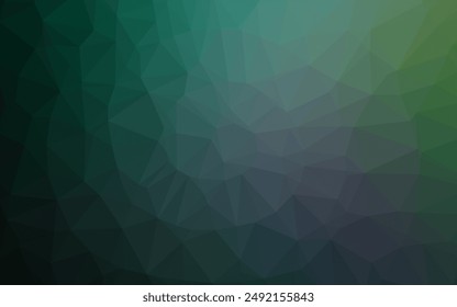 Light Green vector abstract mosaic pattern. Modern geometrical abstract illustration with gradient. Completely new template for your business design.