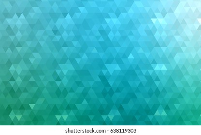 Light Green vector abstract mosaic template. A completely new color illustration in a vague style. A completely new template for your business design.