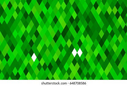 Light Green vector abstract mosaic pattern. A completely new color illustration in a vague style. The best triangular design for your business.