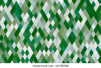 Light Green vector abstract mosaic pattern. A sample with polygonal shapes. Triangular pattern for your business design.