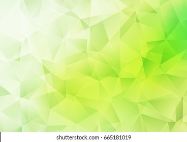 Light Green vector abstract mosaic template. Modern geometrical abstract illustration with gradient. A new texture for your design.
