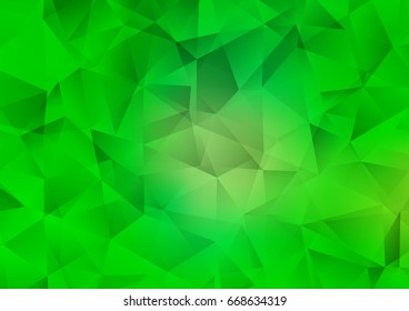 Light Green vector abstract mosaic background. Modern geometrical abstract illustration with gradient. A completely new design for your business.