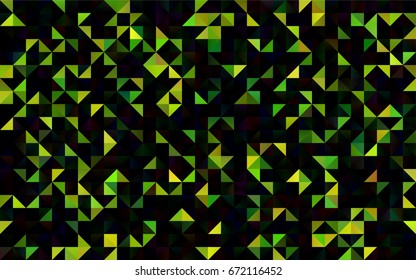 Light Green vector abstract mosaic template. Creative geometric illustration in Origami style with gradient. The template can be used as a background for cell phones.