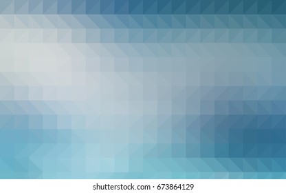 Light Green vector abstract mosaic background. Shining colored illustration in a brand-new style. Triangular pattern for your business design.