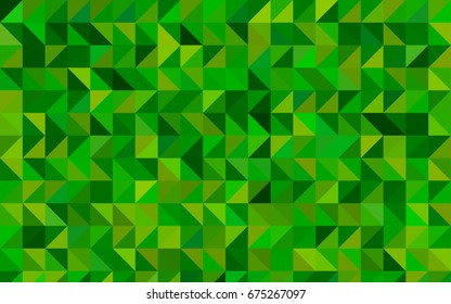 Light Green vector abstract mosaic template. Shining colored illustration in a brand-new style. A new texture for your design.