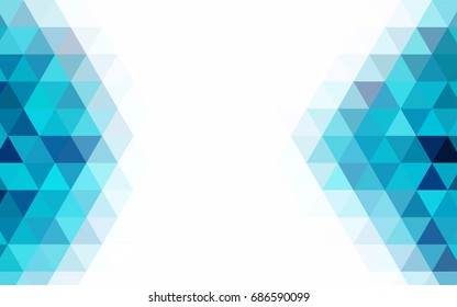 Light Green vector abstract mosaic template. A sample with polygonal shapes. A completely new template for your business design.
