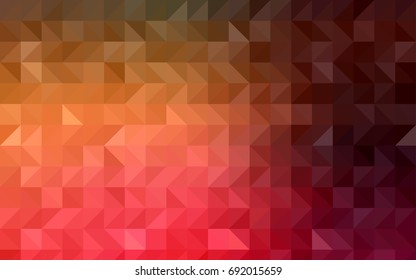 Light Green vector abstract mosaic template. Shining illustration, which consist of triangles. A completely new template for your business design.