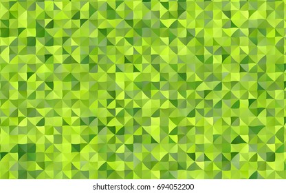 Light Green vector abstract mosaic background. Geometric illustration in Origami style with gradient.  A completely new template for your business design.