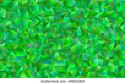 Light Green vector abstract mosaic template. A sample with polygonal shapes. The polygonal design can be used for your web site.