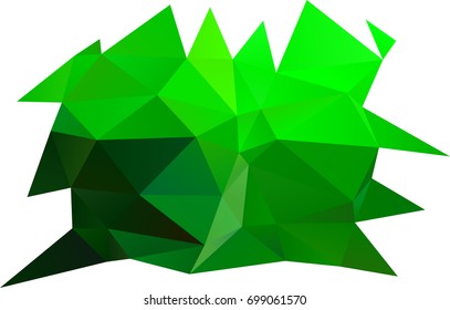 Light Green vector abstract mosaic pattern. A sample with polygonal shapes. A completely new template for your business design.