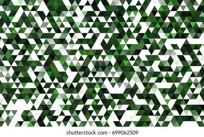 Light Green vector abstract mosaic background. Creative geometric illustration in Origami style with gradient. A completely new design for your business.