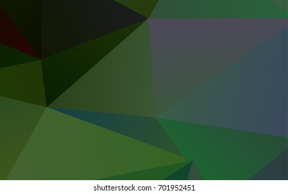 Light Green vector abstract mosaic background. Colorful abstract illustration with gradient. The polygonal design can be used for your web site.
