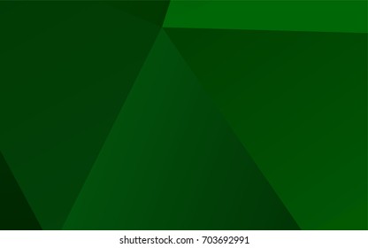 Light Green vector abstract mosaic pattern. Creative geometric illustration in Origami style with gradient. A completely new design for your business.