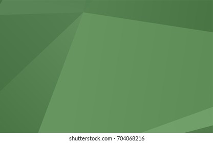 Light Green vector abstract mosaic template. Modern geometrical abstract illustration with gradient. The completely new template can be used for your brand book.