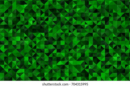 Light Green vector abstract mosaic template. Geometric illustration in Origami style with gradient.  Brand-new design for your business.
