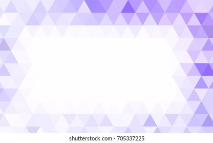 Light Green vector abstract mosaic template. Creative illustration in halftone style with gradient. The polygonal design can be used for your web site.