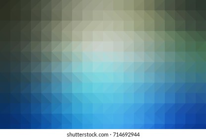Light Green vector abstract mosaic pattern. Colorful illustration in abstract style with gradient. The textured pattern can be used for background.