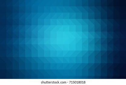 Light Green vector abstract mosaic template. Glitter abstract illustration with an elegant design. The best triangular design for your business.