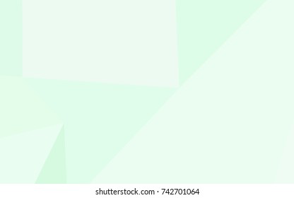 Light Green vector abstract mosaic template. Colorful abstract illustration with gradient. A completely new design for your business.