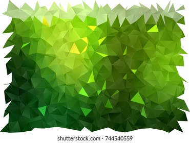 Light Green vector abstract mosaic background. Geometric illustration in Origami style with gradient.  The textured pattern can be used for background.