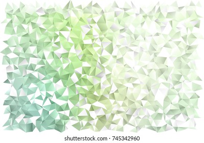 Light Green vector abstract mosaic background. A vague abstract illustration with gradient. A completely new template for your business design.