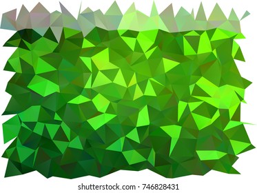 Light Green vector abstract mosaic template. Creative geometric illustration in Origami style with gradient. Brand-new style for your business design.