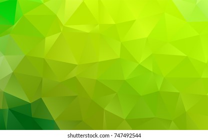 Light Green vector abstract mosaic background. Shining colored illustration in a brand-new style. The elegant pattern can be used as part of a brand book.