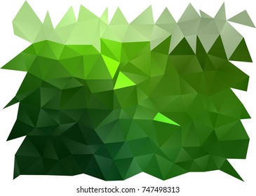 Light Green vector abstract mosaic template. Colorful illustration in abstract style with gradient. A completely new template for your business design.