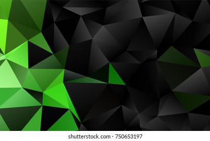 Light Green vector abstract mosaic template. A sample with polygonal shapes. A completely new design for your business.