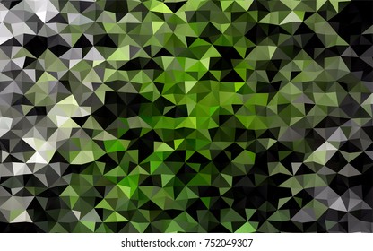 Light Green vector abstract mosaic pattern. Modern geometrical abstract illustration with gradient. A completely new design for your business.