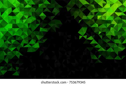 Light Green vector abstract mosaic pattern. Glitter abstract illustration with an elegant design. A completely new template for your business design.