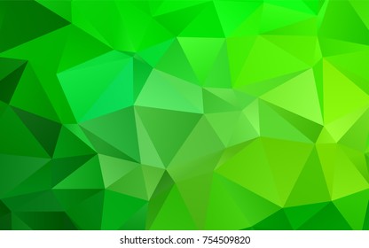 Light Green vector abstract mosaic pattern. A completely new color illustration in a vague style. A new texture for your design.