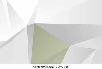 Light Green vector abstract mosaic pattern. Glitter abstract illustration with an elegant design. The polygonal design can be used for your web site.